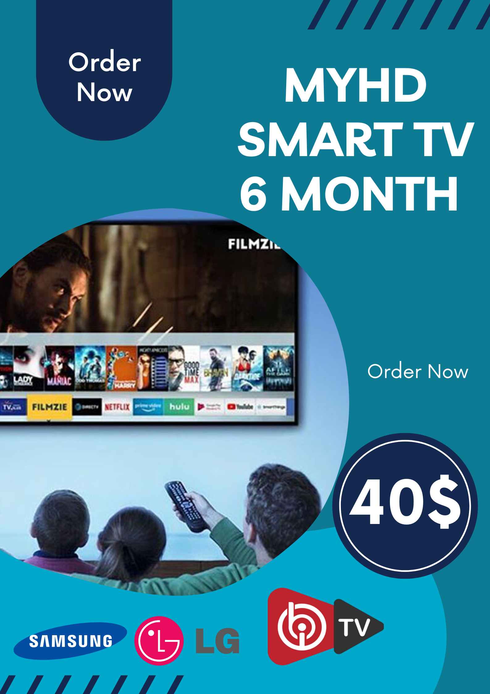 MYHD Smart Tv 6 Month Subscription
