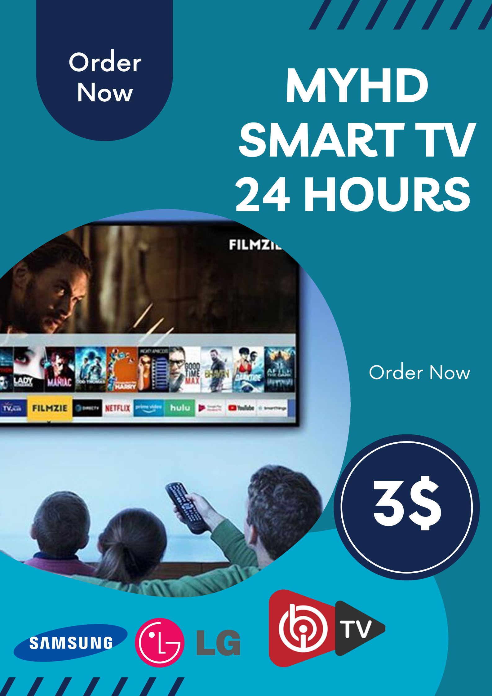 MYHD SMART TV 24 hours Subscription (Test)